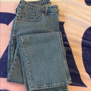 Abercrombie & Fitch Women's Straight Leg Blue Jeans